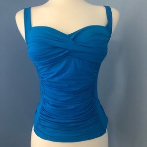La Blanca Tankini blue top